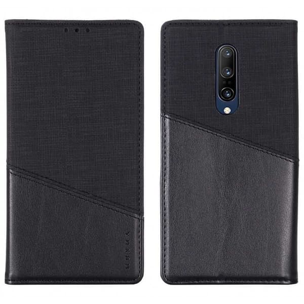OnePlus 7 Pro Elegant Case PU-nahkaa ja RFID-esto Black