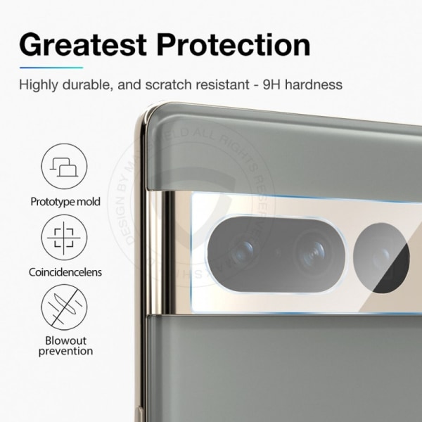 2-PACK Google Pixel 8 Pro -beskyttelse Linsebeskyttelse Kamerabe