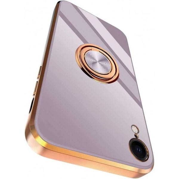 iPhone XR Elegant & stødsikkert cover med ringholder fejlfri Rosa