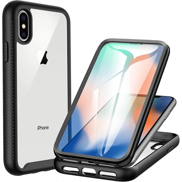 iPhone XS Max Full Coverage Premium 3D -kotelo ThreeSixty Transparent