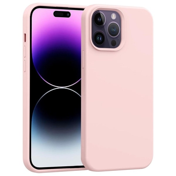 Gummibelagt Stöttåligt Skal iPhone 15 Pro - Rosa