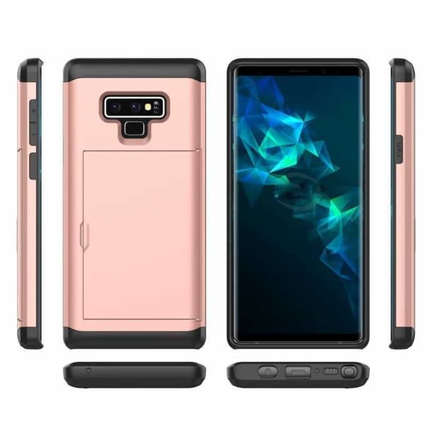 Samsung Note 9 Iskunkestävä kansikorttipaikka StreetWise Svart