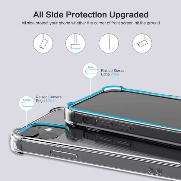 iPhone 13 Pro stødabsorberende silikone Shell Shockr Transparent