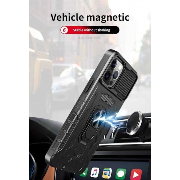 iPhone 14 Pro Max Comprehensive Premium 3D -kotelo ThreeSixty CamShield Black
