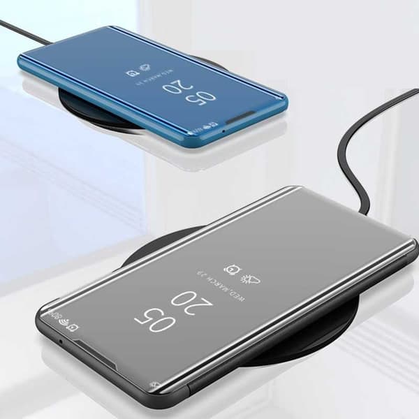 Samsung A21s Smart Flip Case Clear View Seisova V2 Rocket Black
