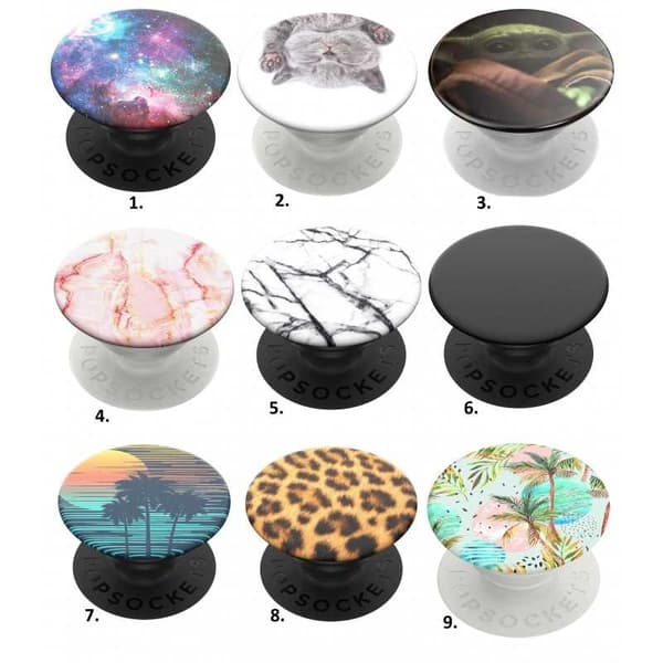 POPSOCKETS Irrotettava kahva jalustatoiminnolla Black Variant 5