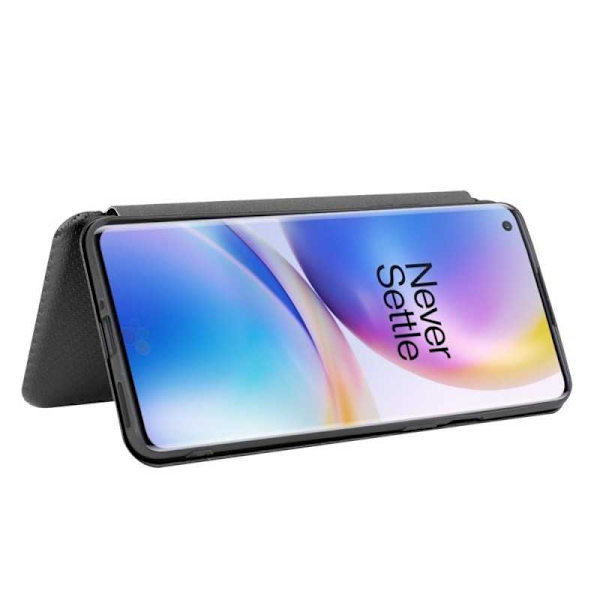 OnePlus 8 Pro Flip Case Cardrum CarbonDreams Black