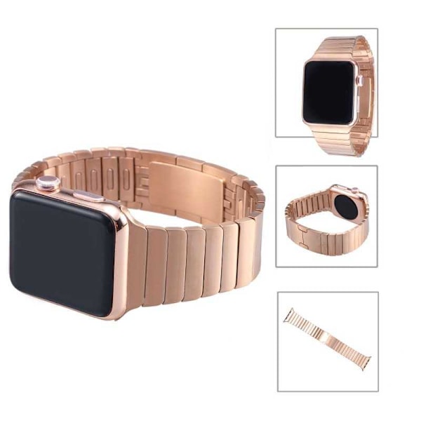 Link armbånd Apple Watch Series 4/5/6 42mm/44mm Rose guld Pink gold