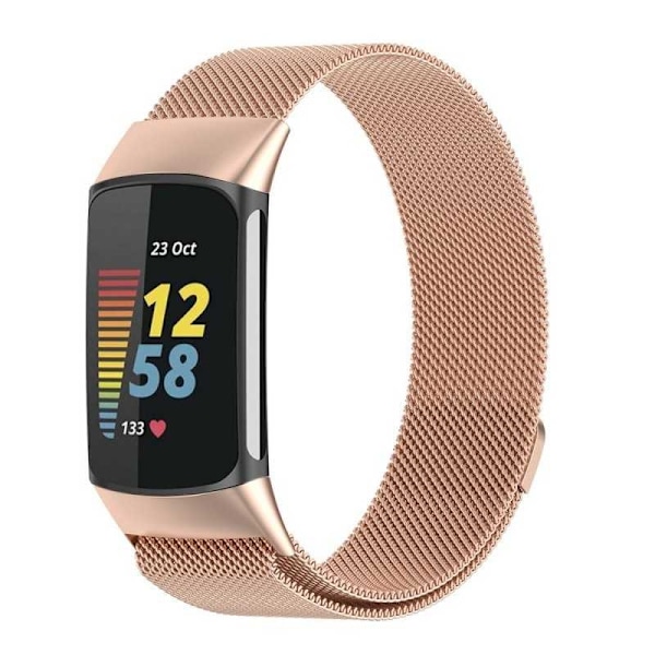Fitbit Charge 5 Armbånd Milanese Loop Rosenguld