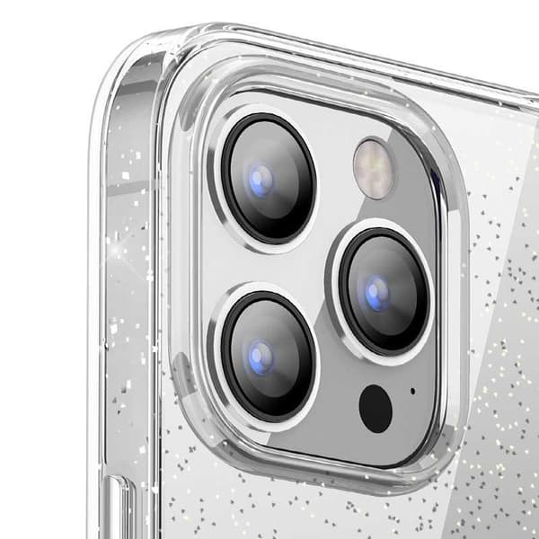 Glittery MagSafe -kuori iPhone 15lle - Musta