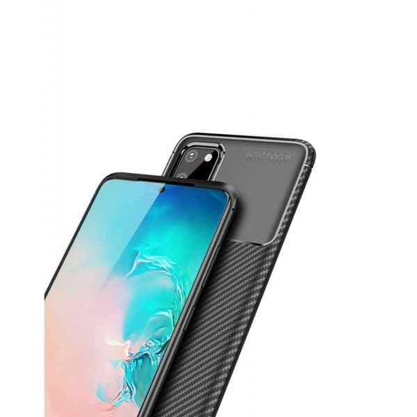 Samsung Galaxy S20 Plus Iskunkestävä ohut suojus FullCarbon V4 Black