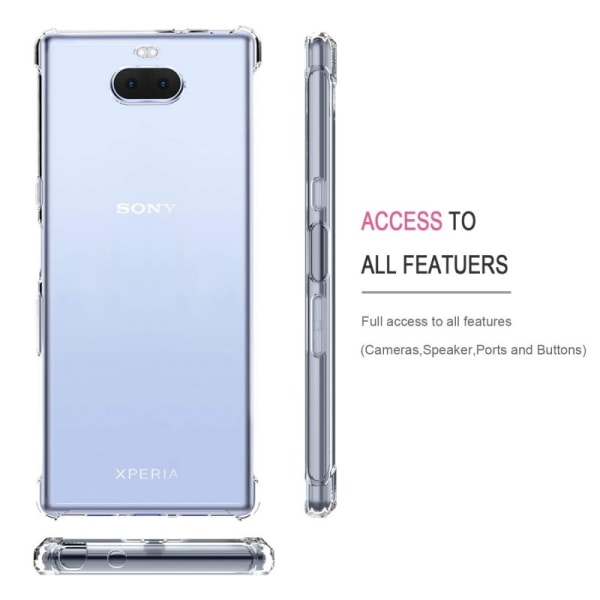 Xperia 10 Plus Støtsikkert skall med forsterkede hjørner Transparent