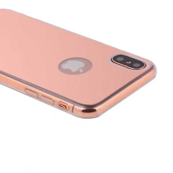 iPhone XS Max Elegant Stötdämpande Spegelskal TPU Silver