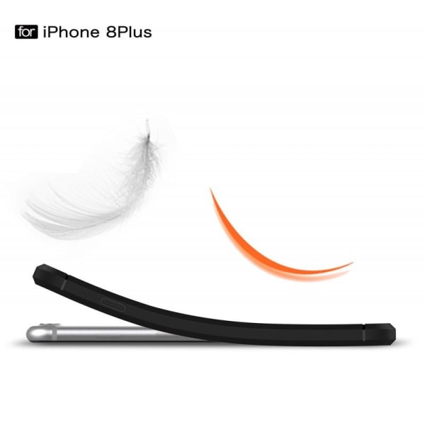 iPhone 8 Plus Støtsikker støtdempertrekk SlimCarbon Black