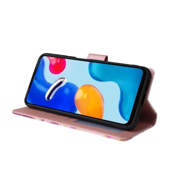 Redmi Note 11 Pro 4G/5G Trendikäs lompakkokotelo Sparkle 4-FACK Pink