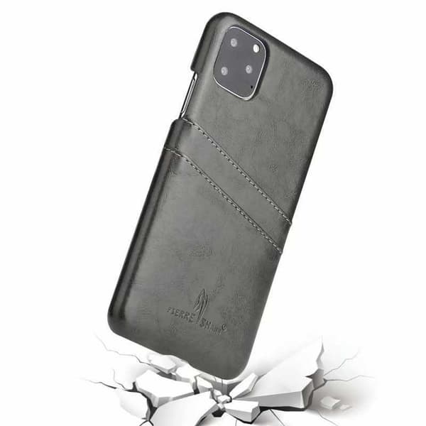 iPhone 11 Skal Korthållare Retro Svart