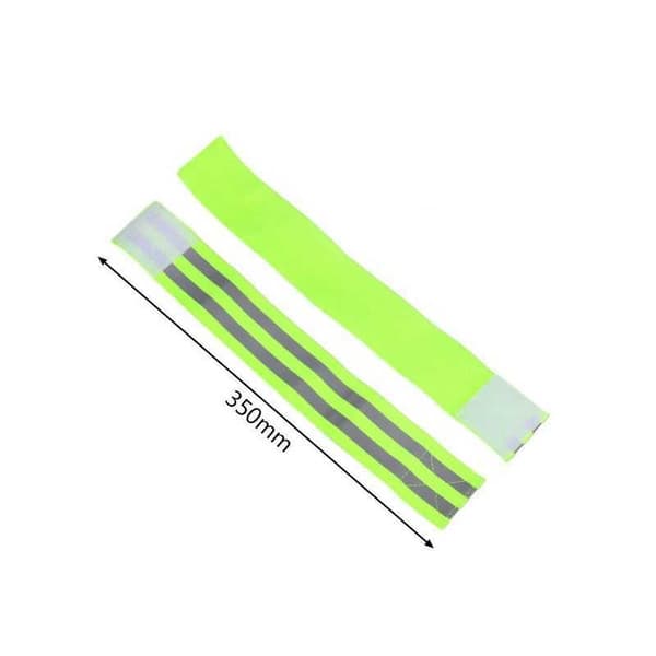 3-PACK Heijastavat rannekkeet Velcro Grön