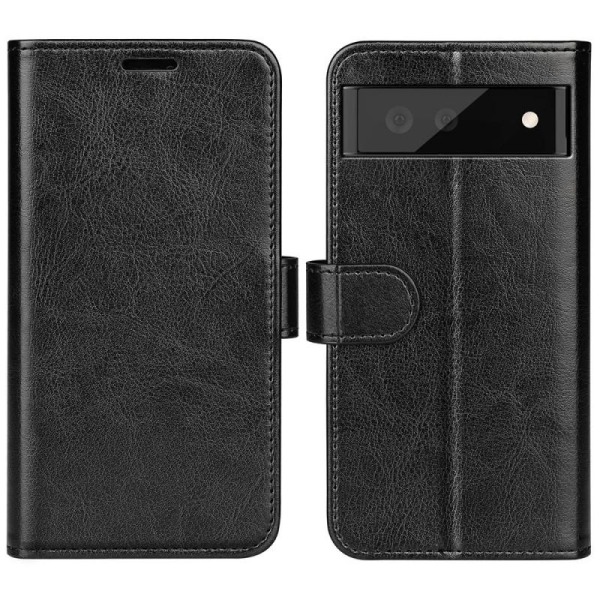 Google Pixel 7a Plånboksfodral PU-Läder 4-FACK Svart