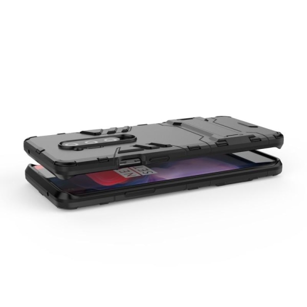 OnePlus 8 Pro -iskunkestävä kotelo jalustalla ThinArmor Black