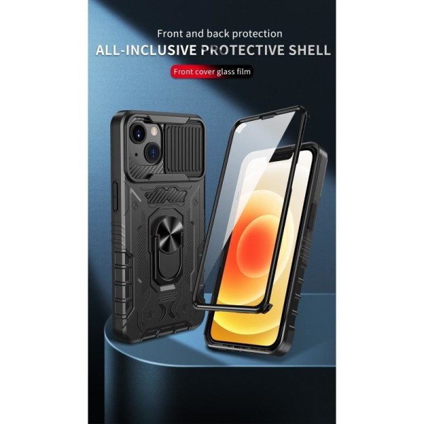 iPhone 14 Full Coverage Premium 3D-cover ThreeSixty CamShield Black