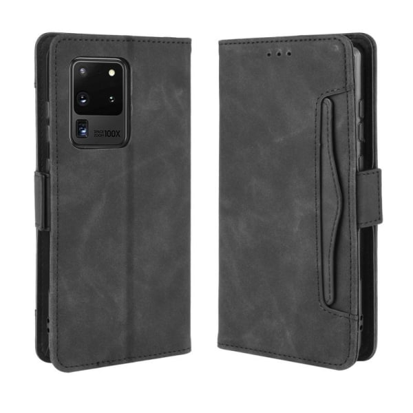 Samsung Galaxy S20 Ultra Wallet Case PU Læder 6-LOMMES Winston V Black