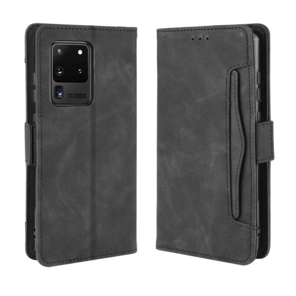 Samsung Galaxy S20 Ultra Wallet Case PU Læder 6-LOMMES Winston V3 Black