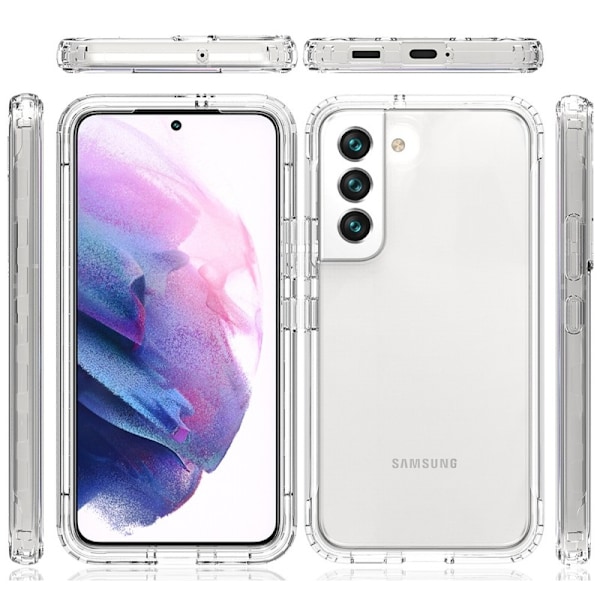 Samsung S22 Plus Heltäckande Premium 3D Skal 3in1 ThreeSixty Clear