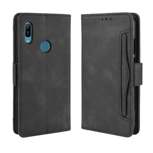 Huawei Y6 2019 Plånboksfodral PU-Läder 6-FACK Winston V3 Svart