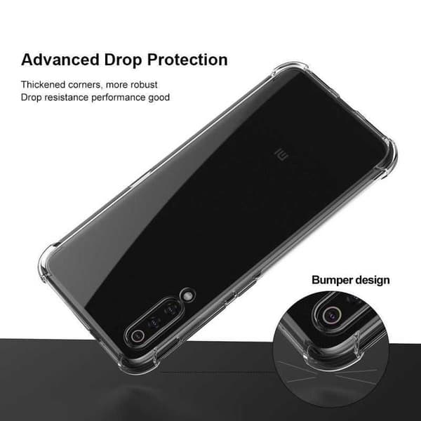Xiaomi Mi 9 Iskunvaimennus Silikoni Shell Shockr Transparent