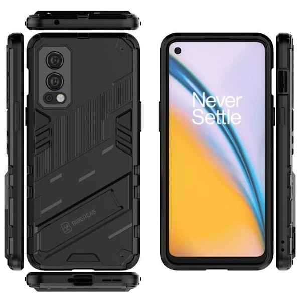 OnePlus Nord 2 5G Stöttåligt Skal med Kickstand ThinArmor V2 Mörkgrön