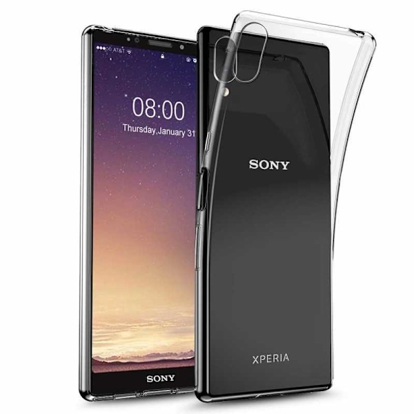 Yksinkertainen Xperia L3 iskuja vaimentava silikonikuori Transparent