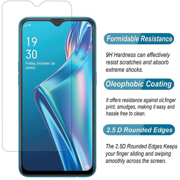 2-PACK Samsung A12 Härdat glas 0.26mm 2.5D 9H Transparent