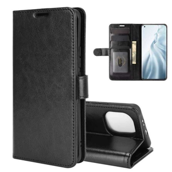 Xiaomi Mi 11 Pung Etui PU Læder 4 RUMMET Black