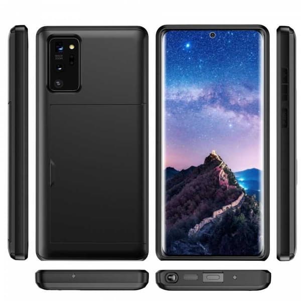 Samsung Note 20 Iskunkestävä kansikorttipaikka StreetWise Black
