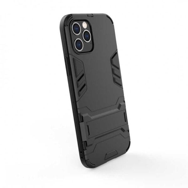 iPhone 12 Pro Max Iskunkestävä kotelo jalustalla ThinArmor Black