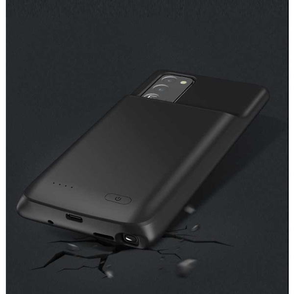 Samsung Note 20 Stöttåligt Batteriskal Titan V2 6000mAh Svart