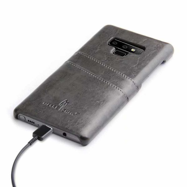 Samsung Note 9 stødabsorberende kortholder retro Black