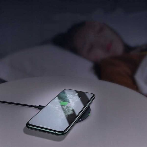 Qi Wireless Charger Baseus Simple 15W Vit