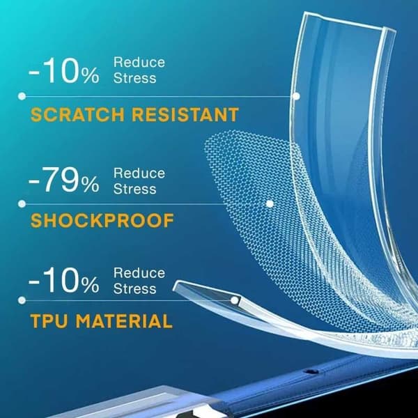iPhone 13 Mini iskuja vaimentava silikonikotelo Shockr Transparent