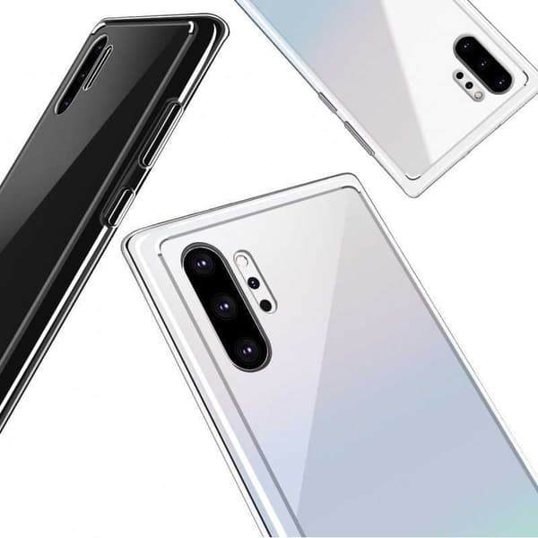 Samsung Note 10 Stötdämpande Skal Glassback Transparent