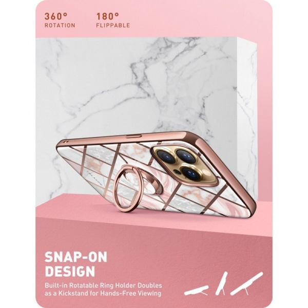 iPhone 13 Pro Supcase Marble Pink Multicolor