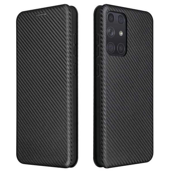 Samsung A72 5G Flip Case -korttipaikka CarbonDreams Black
