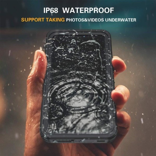 iPhone 12 täysin peittävä vedenpitävä Premium-kotelo - 2m Black