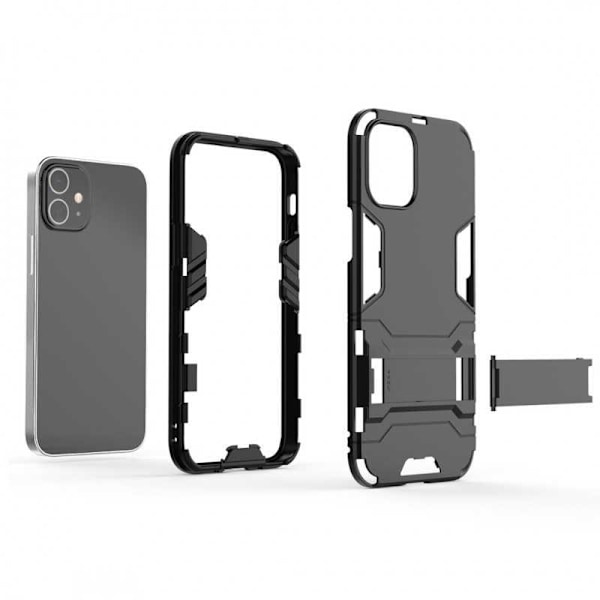 iPhone 12 Pro Max Iskunkestävä kotelo jalustalla ThinArmor Black