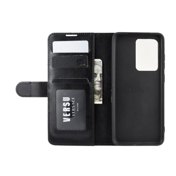 Samsung Galaxy S20 Ultra Wallet Case PU-nahkainen 4-tasku Black
