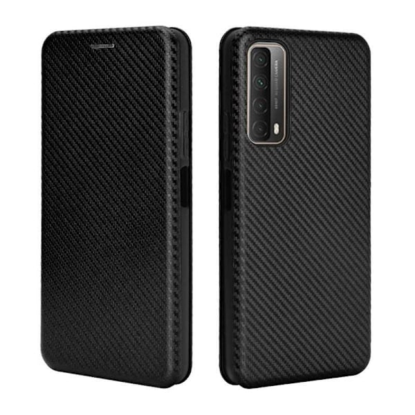 Huawei P Smart 2021 Flip Case Cardrum CarbonDreams Black