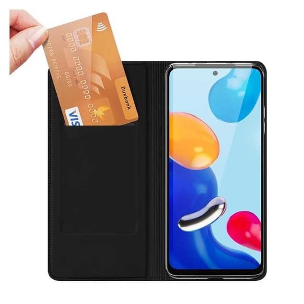 Xiaomi Redmi Note 11 / 11S Flipfodral Smooth Kortfack Black