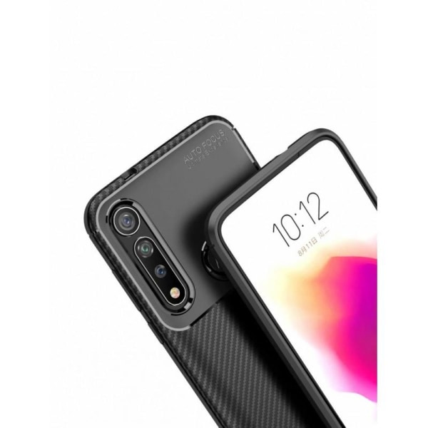 Motorola Moto G8 Plus Støtsikker Slim Cover FullCarbon V4 Black