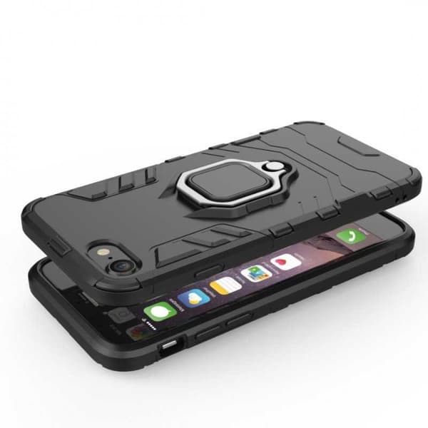 iPhone 7 Stöttåligt Skal med Ringhållare ThinArmor Svart
