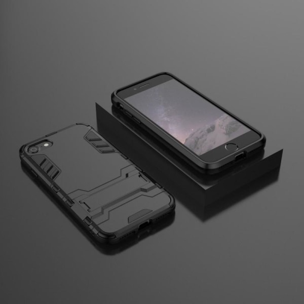 iPhone SE (2020 & 2022) Iskunkestävä kotelo, jossa Kickstand Thi Black